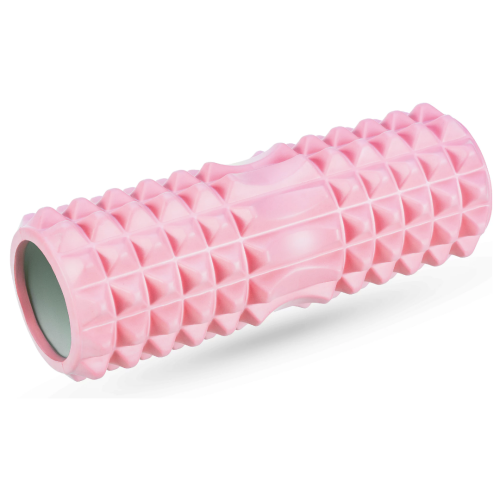 Купити Масажний ролик  Queenfit для йоги та фітнесу  EVA 33*10,5 cm pink у Києві - фото №1